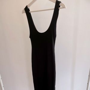 PrettyLittleThing long black dress. Size 2